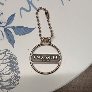 Coach Metallic Round Bag Charm